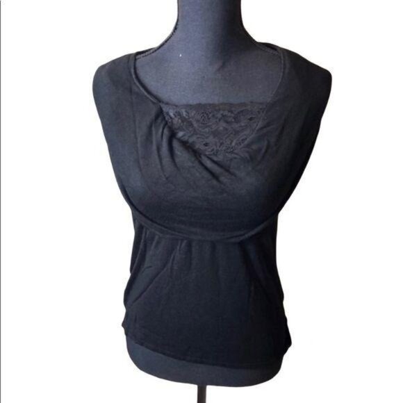 A Squared A2 Armand and Alba Black Falbala Top Medium Casual Cute - Picture 1 of 3
